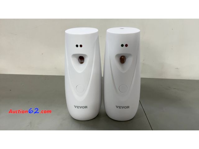 Lot 44-1921a - VEVOR Automatic Air Freshener Dispenser Model ADS05 2 Pack See All Photo's Not Tested E-Commerce Return, A basic inspection has been given t...
