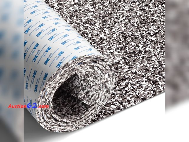 Lot 44-1643w - $138.88 Retail price - Fullfire Boat Flooring EVA Foam Decking Sheet, Camo Gray White Small Diamond Marine Deck Floor with Self-Adhesive Bac...