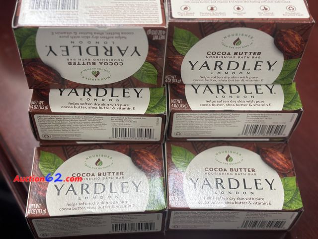 Lot 44-6045f - Lot of 8 4 oz bars of yardley London cocoa nourishing bath bar. See All Photo's Not Tested Never opened, Factory Sealed