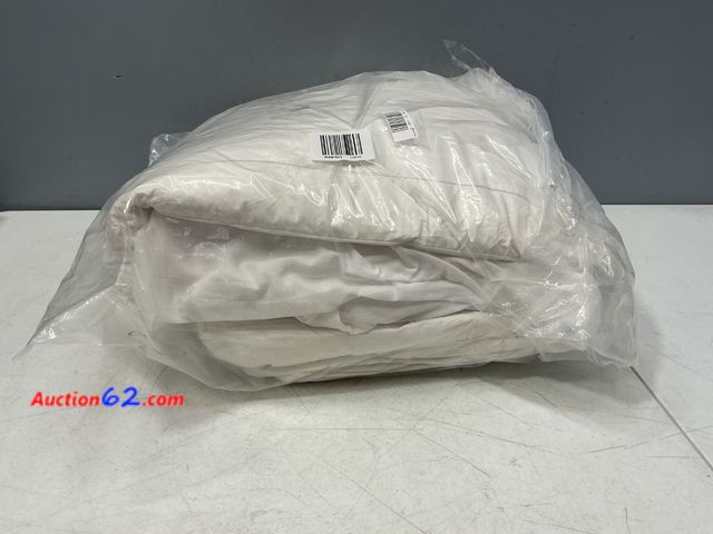 Lot 44-2620m - $156.45 Retail price - Feather and Loom Three Chamber Down and Feather Mattress Topper, White Not Tested See All Photo's E-Commerce Return, ...