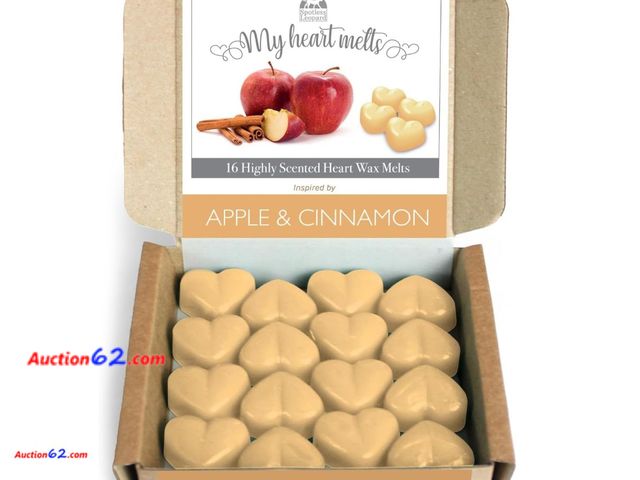 Lot 44-9015g - Apple Cinnamon Wax Melt s- 16 x 5g Cinnamon and Apple Appears New, A basic inspection has been given to this item. Sold AS-IS.