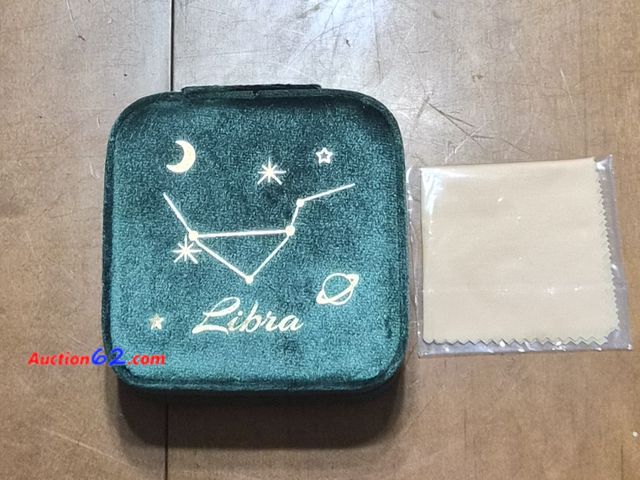 Lot 44-3041t - Libra Plush Velvet Travel Jewelry Box with Mirror - New - See PIctures  Appears New, A basic inspection has been given to this item. Sold AS...