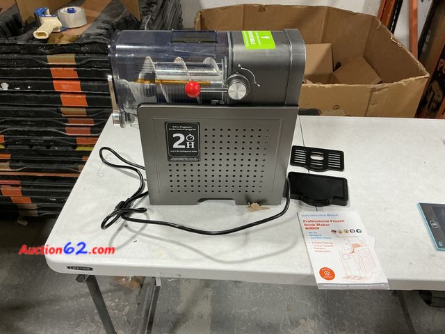 Lot 44-1109j - NOT TESTED- Sold As Is- Slushie Machine: No Ice Needed Slushy Machine for Home, 6 Preset, Real-Time Temp Display, Auto-Clean | Frozen Margar...