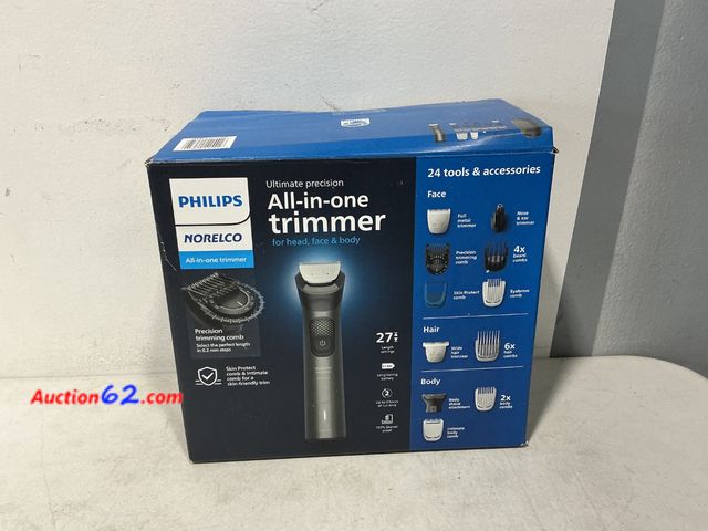 Lot 44-834 - Philips Norelco Ultimate Precision All-in-One Trimmer See All Photo's E-Commerce Return, A basic inspection has been given to this item. Sol...