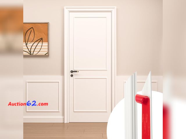Lot 44-2542w - Art3d Premade Peel and Stick Door Moulding Trim Kit, Self-Adhesive Paintable Wainscoting Panels for Frame Decor &amp; Wall Accents, 1 Set-2 ...