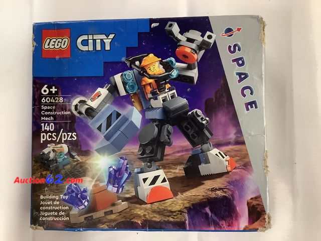 Lot 44-7513k - Lego city space ages 6+ 60428.New. BOX HAS SEVEAR DAMAGE. See photo. 5. Not Tested 13. Never opened, Factory Sealed