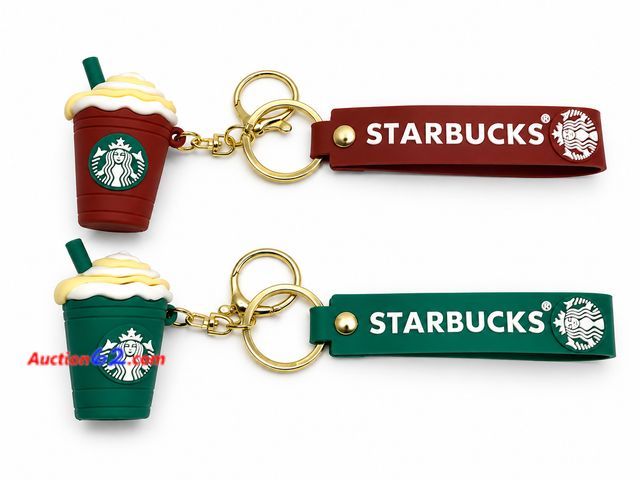 Lot 44-6166m - Two different Color Starbucks keychains Appears New, A basic inspection has been given to this item. Sold AS-IS. See All Photo's Not Tested