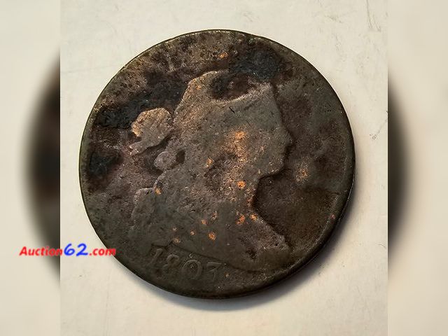 Lot 44-8369u - 1803 FLOWING HAIR LARGE CENT. MINTED IN PHILADELPHIA.-NT