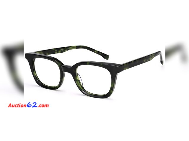 Lot 44-2601f - Dollger Blue Light Blocking Glasses For Woman Men Thick Frame Round Non-Prescription, pertain Work，Computer Gaming，TV Blue floral fragments ...