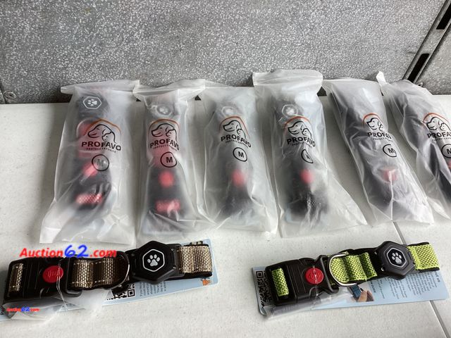 Lot 44-9076b - Lot of (8) Profavo Size Medium Dog Collars- Assorted Colors Appears New, A basic inspection has been given to this item. Sold AS-IS.