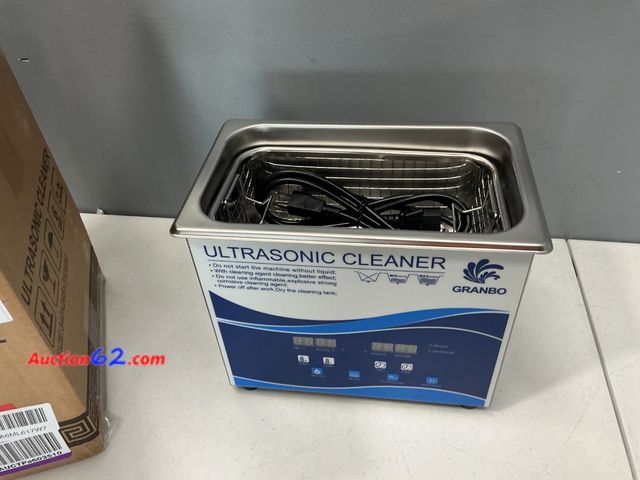 Lot 44-2572a - GRANBO Ultrasonic Cleaner 3.2L Stainless Steel Appears New, A basic inspection has been given to this item. Sold AS-IS. Not Tested See All P...