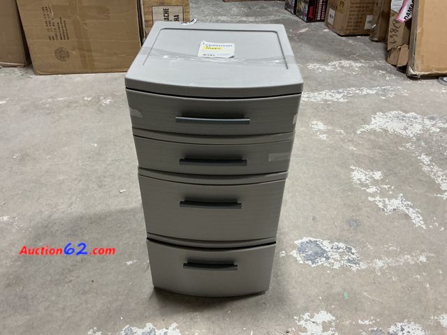 Lot 44-1640w - Brightroom 4-Drawer Weave Tower - Medium See All Photo's Not Tested E-Commerce Return, A basic inspection has been given to this item. Sold ...