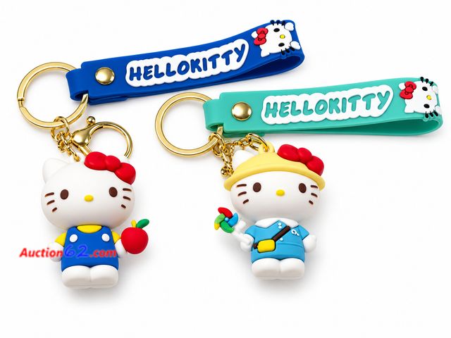Lot 44-6087m - Set of 2 different hello kitty key chains. Appears New, A basic inspection has been given to this item. Sold AS-IS. See All Photo's Not Test...