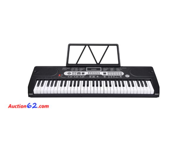 Lot 44-1608w - $200 Retail price - SUGIFT 61-Key Electronic Keyboard Piano Set Appears New, A basic inspection has been given to this item. Sold AS-IS. See...