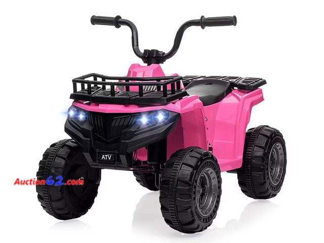 Lot 44-30b - Retail value $85- 12V Kids Ride On Electric ATV, Ride Car Toy withBlue-toothAudio,High/Low Speed, LED Headlights, Battery Indicator &amp; Ra...