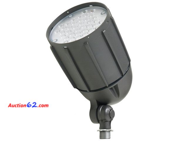 Lot 44-1733m - 30W Line Voltage Bronze Integrated Outdoor LED Bullet Flood Light and Adjustable Mounting Bracket for Landscape Lighting See All Photo's Not...