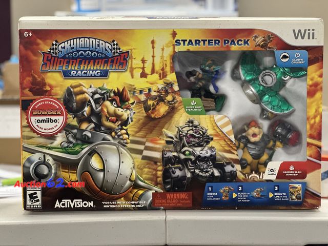 Lot 44-7603b - Skylanders superchargers racing starter pack for Wii. New.ages 6+ 5. Not Tested 13. Never opened, Factory Sealed