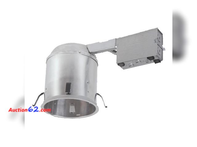 Lot 44-162 - HALO H750 6 in. Aluminum LED Recessed Lighting Housing for Remodel Ceiling, T24 Compliant, Insulation Contact, Air-Tite - • Can be installed...