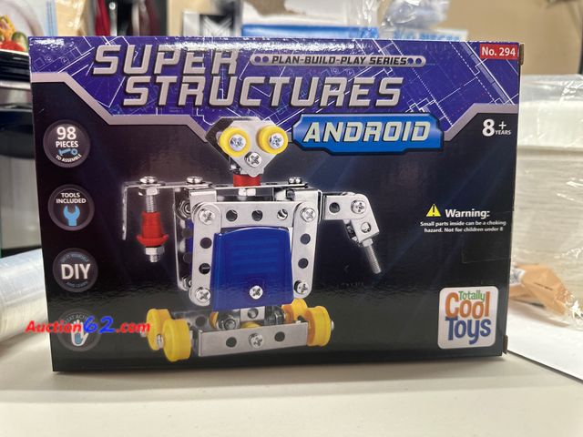 Lot 44-7600p - Super structure android 98 pc DIY from totally cool toys. Ages 8+. NEW. See All Photo's Not Tested Never opened, Factory Sealed