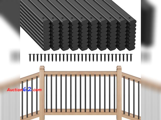 Lot 44-251m - $134.99 Retail price - 80 Pack Deck Balusters 32" Staircase Baluster for Deck Systems See All Photo's Appears New, A basic inspection has be...