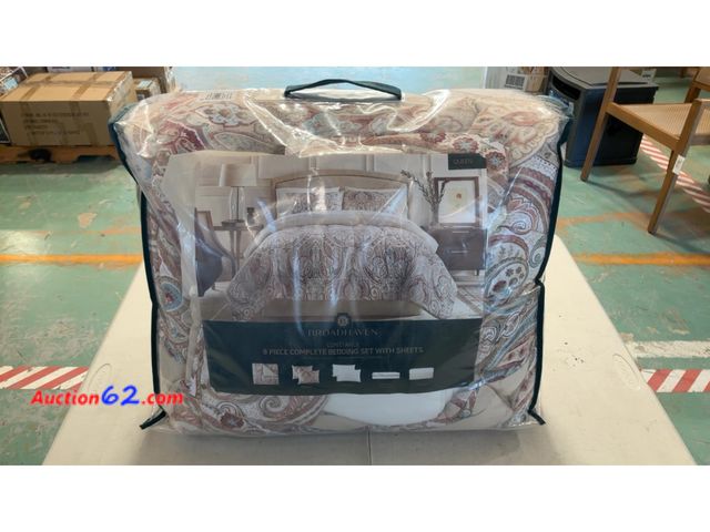 Lot 44-1525m - Broadhaven Constance 8 Piece Queen Complete Bedding Set with Sheets See All Photo's Not Tested Appears New, A basic inspection has been give...