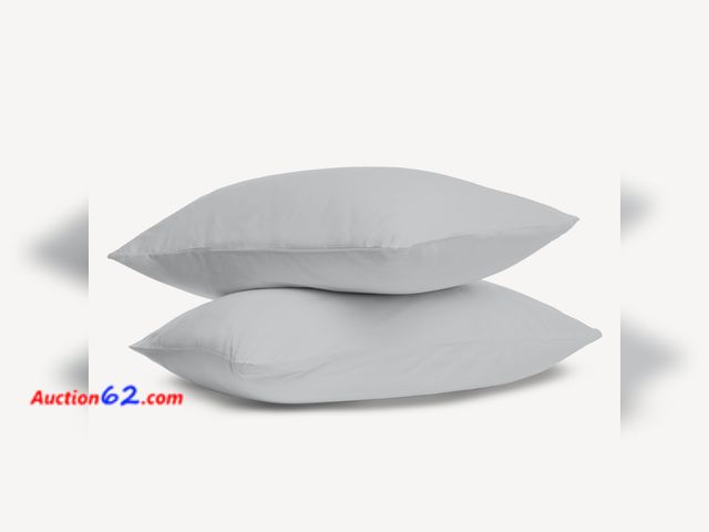 Lot 44-2572w - SUPREME ELEGANCE 400 Thread Count 100% Cotton Pillow Case Set, King Size (20"x40") Pillowcases Sateen Weave, 4" Zem Hem, Soft &amp; Silky, L...