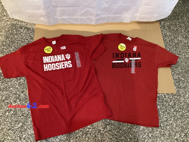 Lot 44-7732i - Lot of (2) youth XL Indiana University T-shirts.  Appears New, A basic inspection has been given to this item. Sold AS-IS. See All Photo's