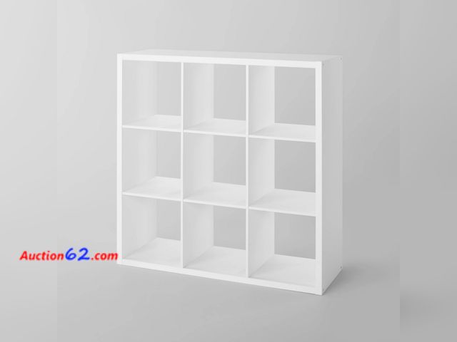 Lot 44-996j - $100 Retail price - 13" 9 Cube Organizer White - Brightroom™: Decorative Bookshelf, Cubby Storage, MDF &amp; Particle Board, 13" Cube System...