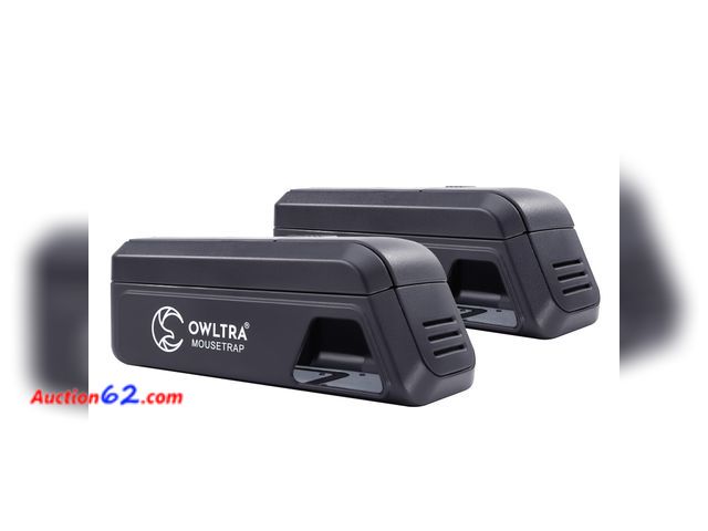 Lot 44-2711f - OWLTRA OW-2 Indoor Electric Mouse Trap 2 PCS, Instant Kill Rodent Zapper with Pet Safe Trigger, Black Appears New, A basic inspection has be...