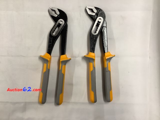 Lot 44-6091w - Set of 2 Joint Pliers,” channel lock style” See All Photo's Not Tested Never opened, Factory Sealed