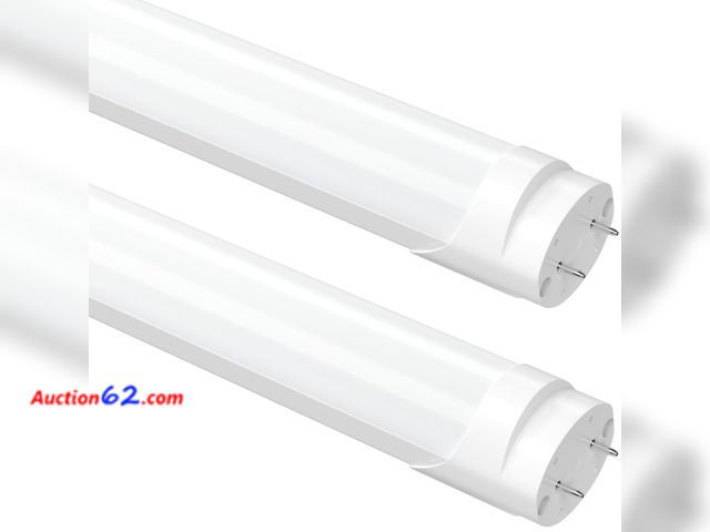 Lot 44-707o - SUSLUM T8 LED Bulbs 4 Foot Type A+B for Fluorescent Light Bulb 48 Inch T10 T12 Tube Replacement, 24W 3200 LM 5000K Daylight, Double or Singl...