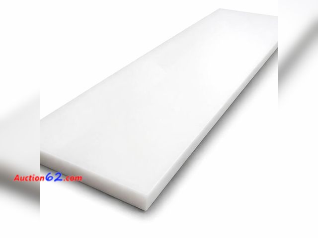 Lot 44-1750w - $75.82 Retail price - Maasechs 48"L x 10"w Commercial Cutting Board, White Plastic Long Cutting Board 1/2" Thick for Restaurant Kitchen, Dis...