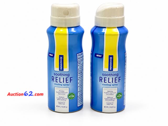 Lot 44-6141m - Set of 2 PreparationH Soothing Relief Cooling Spray. With Aloe. Appears New, A basic inspection has been given to this item. Sold AS-IS. See...