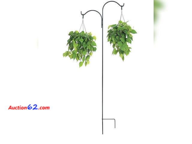 Lot 44-7185j - Lot of (2) 84 inch round double off Homeland Shepherd hook E-Commerce Return, A basic inspection has been given to this item. Sold AS-IS.