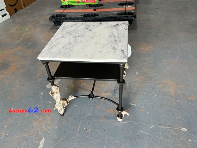 Lot 44-685m - Threshold Studio McGee Accent Table with Marble Top Not Tested See All Photo's E-Commerce Return, A basic inspection has been given to this ...