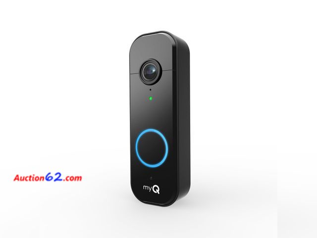 Lot 44-25i - $100 Retail price- Chamberlain myQ Video Doorbell | 2K Camera, Battery/Wired, Color Night Vision, Live View with 2-Way Talk, Motion Detectio...