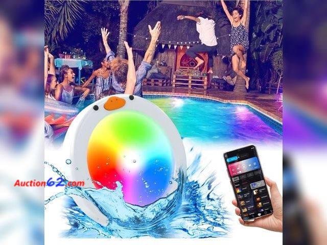 Lot 44-6922p - ASLONG Led Pool Lights for Inground Pools Smart RGB Dimmable Underwater Submersible Lights with APP Control, IP68 Waterproof 12V for Swimmin...
