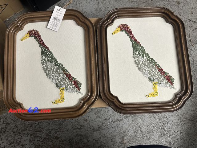 Lot 44-6010g - Lot of 2 duck wall art tagged 39.99 each approx 12x14 inches. New See All Photo's Not Tested Never opened, Factory Sealed
