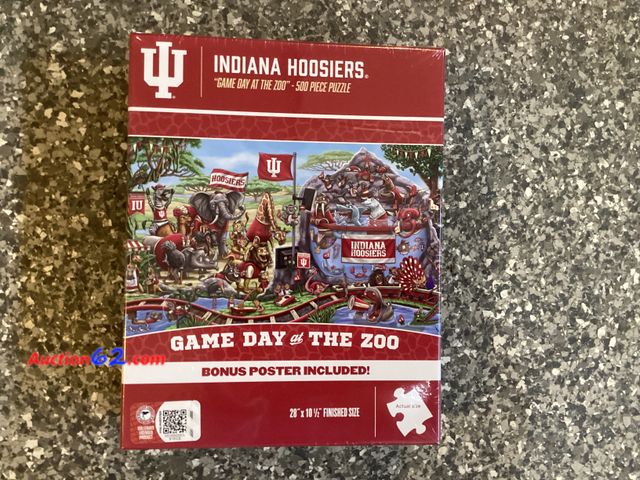 Lot 44-7705j - Lot of (1) 500 piece Indiana University puzzle and poster.  Appears New, A basic inspection has been given to this item. Sold AS-IS. See All...
