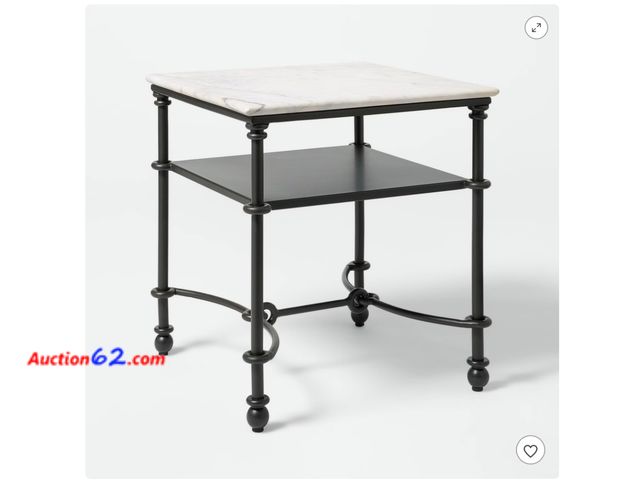 Lot 44-686m - Threshold Studio McGee Accent Table with Marble Top Not Tested See All Photo's Appears New, A basic inspection has been given to this item. ...