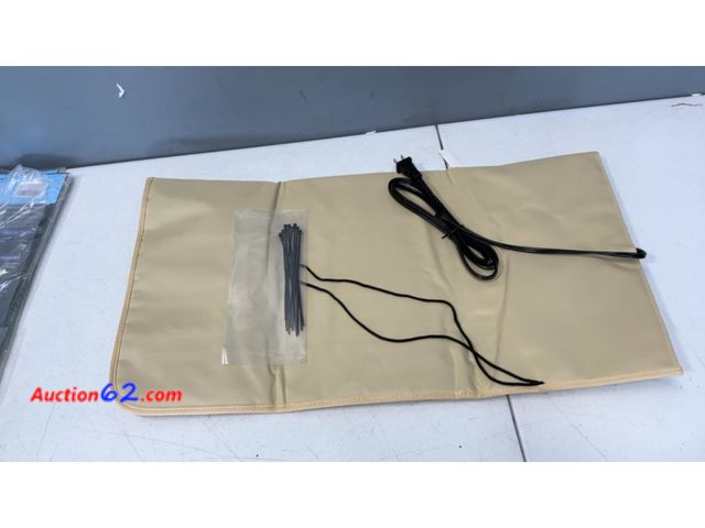 Lot 44-2975e - Tan Heating Mat with Power Cord and Zip Ties Appears New, A basic inspection has been given to this item. Sold AS-IS. Not Tested See All Pho...