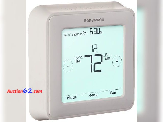 Lot 44-1706f - $78.24 Retail price - Honeywell Home RTH8560D 7 Day Programmable Touchscreen Thermostat See All Photo's Not Tested Appears New, A basic insp...