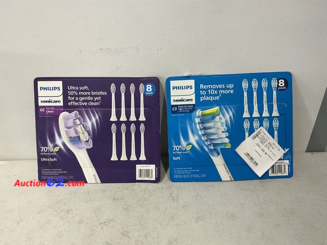 Lot 44-568j - Philips Sonicare Brush Heads 8-Pack See All Photo's Not Tested E-Commerce Return, A basic inspection has been given to this item. Sold AS-IS...