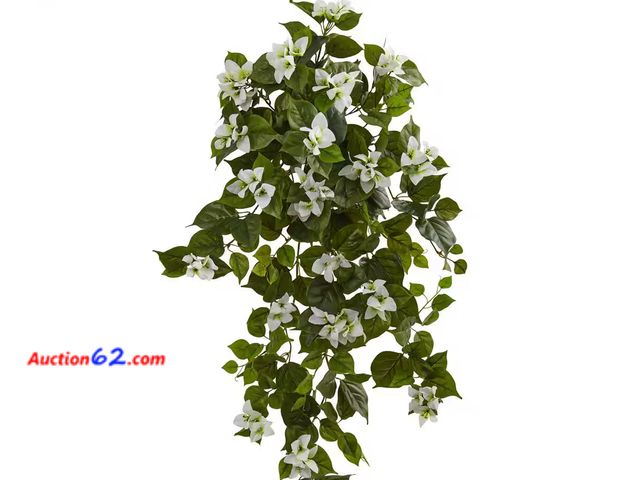 Lot 44-201b - Retail of $47- Indoor 37 in. Bougainvillea Hanging Artificial Plant (Set of 2) 1. Appears New, A basic inspection has been given to this ite...