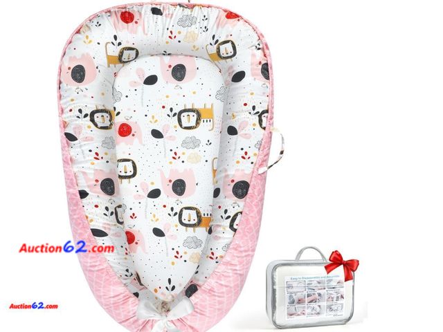 Lot 44-9054i - Baby Lounger for Newborn, Breathable &amp; Soft , for Baby 0-24 Months Appears New, A basic inspection has been given to this item. Sold AS-...