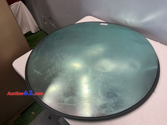 Lot 44-2538a - $129.99 Retail price - bimiti 32" Convex Traffic Mirror - Outdoor &amp; Indoor Safety Mirror for Blind Spots, Driveway Security, Garages, Wa...