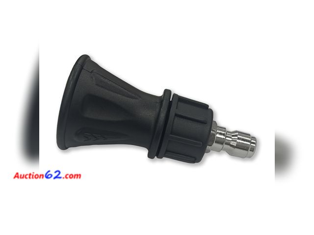 Lot 44-929e - 40°Pressure Washer Nozzle with Guard (Black), 4.0 Orifice, Compatible with all Commercial Grade 1/4 Quick Connects (1-PC) Appears New, A bas...