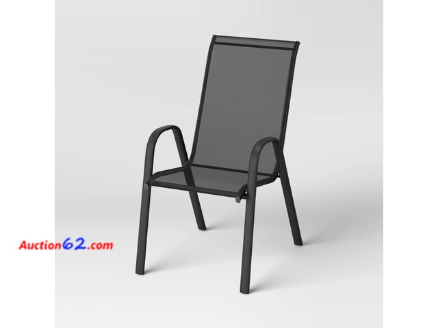 Lot 44-131 - Outdoor Sling Chair - Dark Gray See All Photo's E-Commerce Return, A basic inspection has been given to this item. Sold AS-IS.