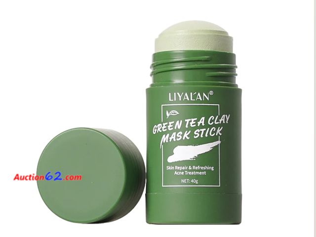 Lot 44-3078b - Lot of 3 - GREEN TEA MASK STICK：Green tea solid cleansing mask contains green tea extract, which can effectively clean skin pores, deeply cl...