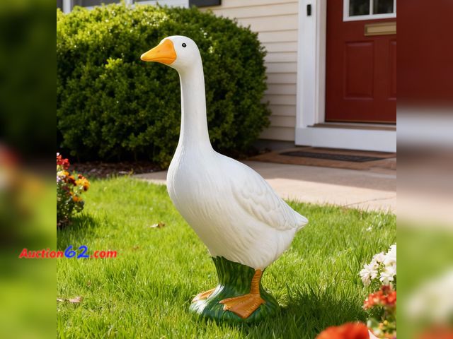 Lot 44-1552m - Mainstays Weather-Resistant 19" Porch Goose Garden Statue 6.2" X 14.2" X 19.6 Appears New, A basic inspection has been given to this item. S...